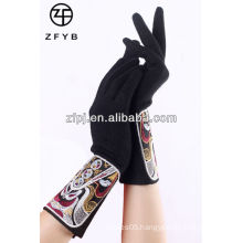 Ladies soft hand long wool gloves manufacturers in china with Facebook
